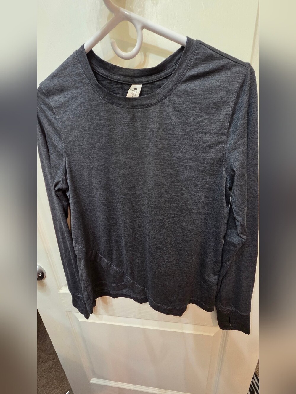 Velocity Charcoal Crew Neck Long Sleeve